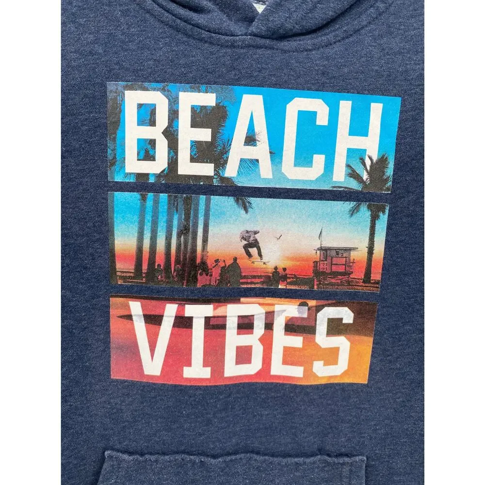 Old Navy Beach Vibes Graphic Pullover Sweatshirt Hoodie Girls Large 10-12